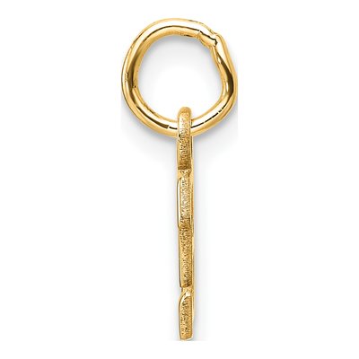 14K Yellow Gold Cutout Letter E Pendant – view 3