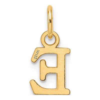 14K Yellow Gold Cutout Letter E Pendant – view 4