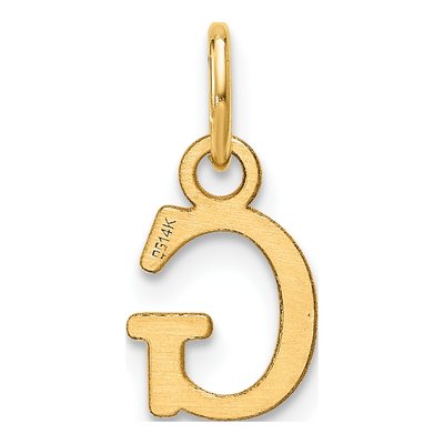 14K Yellow Gold Cutout Letter G Pendant – view 4