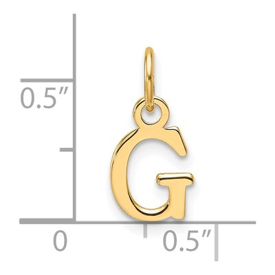 14K Yellow Gold Cutout Letter G Pendant – view 5