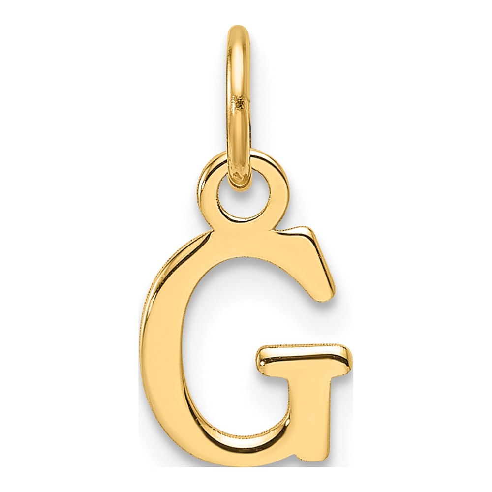14K Yellow Gold Cutout Letter G Pendant