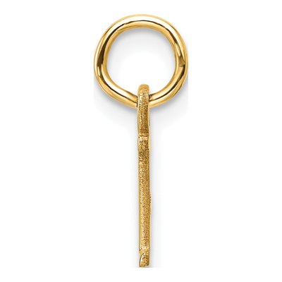 14K Yellow Gold Cutout Letter I Initial Pendant – view 3