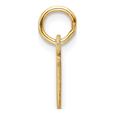 14K Yellow Gold Cutout Letter J Pendant – view 3