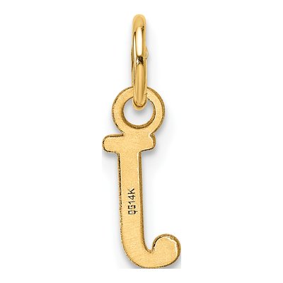 14K Yellow Gold Cutout Letter J Pendant – view 4
