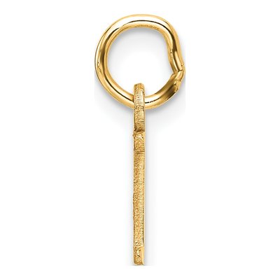 14K Yellow Gold Cutout Letter L Pendant – view 3