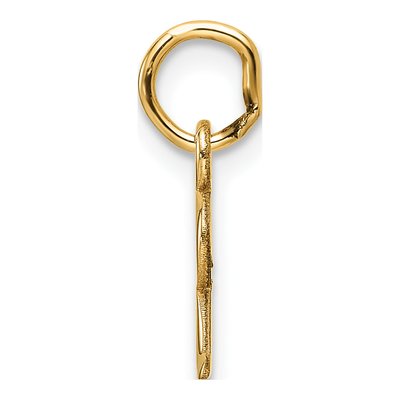 14K Yellow Gold Cutout Letter R Pendant – view 3