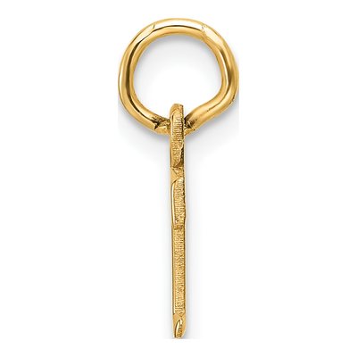 14K Yellow Gold Cutout Letter T Pendant – view 3