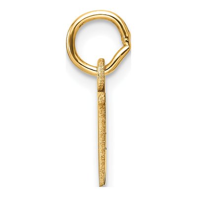 14K Yellow Gold Cutout Letter W Pendant – view 3