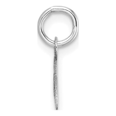 14K White Gold Letter A Pendant – view 3