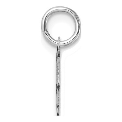 14K White Gold Letter B Pendant – view 3