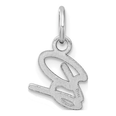 14K White Gold Letter B Pendant – view 4