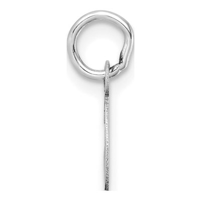 14K White Gold Letter C Pendant – view 3
