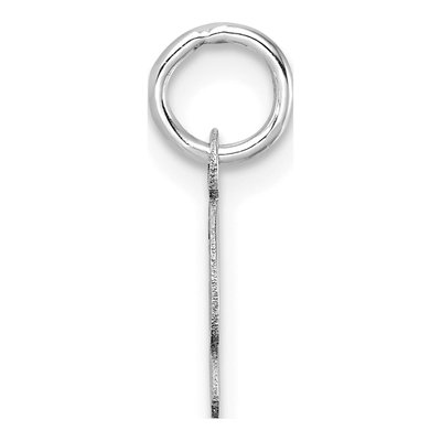 14K White Gold Initial G Charm Pendant – view 3