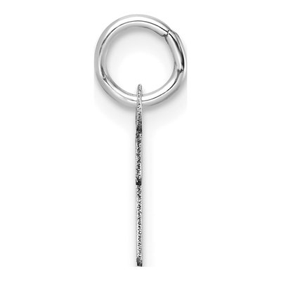 14K White Gold Initial I Pendant – view 3