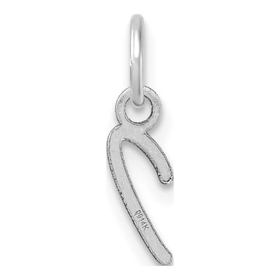 14K White Gold Initial I Pendant – view 4