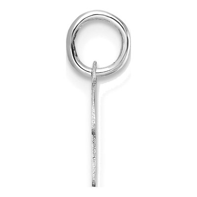 14K White Gold Letter K Pendant – view 3