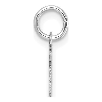 14K White Gold Letter N Pendant – view 3