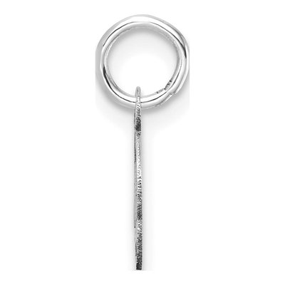14K White Gold Letter O Pendant – view 3