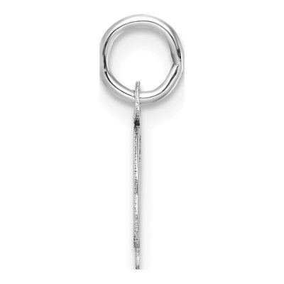 14K White Gold Letter Q Pendant – view 2