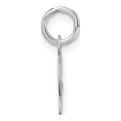 14K White Gold Letter S Pendant – view 3