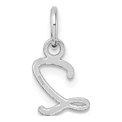 14K White Gold Letter Z Pendant – view 3