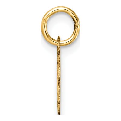 14K Yellow Gold Letter D Pendant – view 3