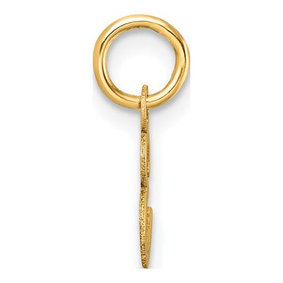 14K Yellow Gold Letter E Pendant – view 3