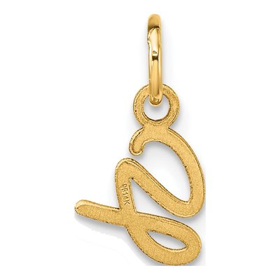 14K Yellow Gold Letter G Pendant – view 4