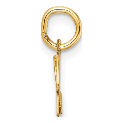 14K Yellow Gold Letter H Pendant – view 3