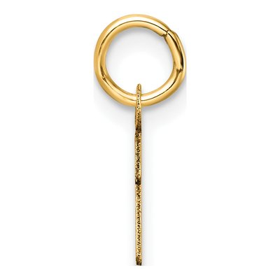 14K Yellow Gold Initial I Pendant – view 3