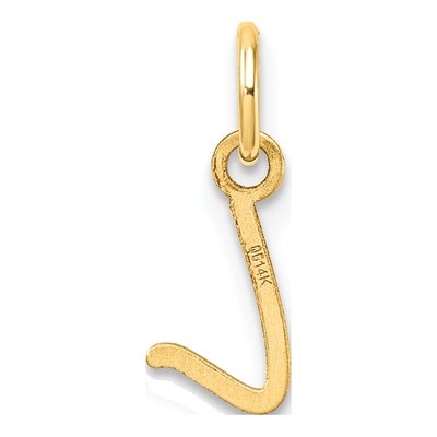 14K Yellow Gold Letter L Pendant – view 4