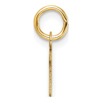 14K Yellow Gold Letter N Pendant – view 3