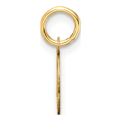 14K Yellow Gold Letter O Pendant – view 3