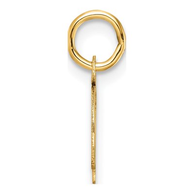 14K Yellow Gold Letter Q Pendant – view 3