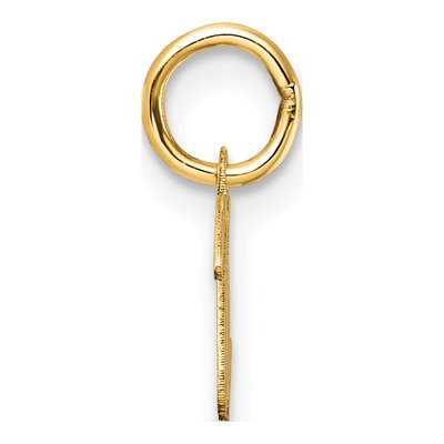 14K Yellow Gold Letter U Pendant – view 3