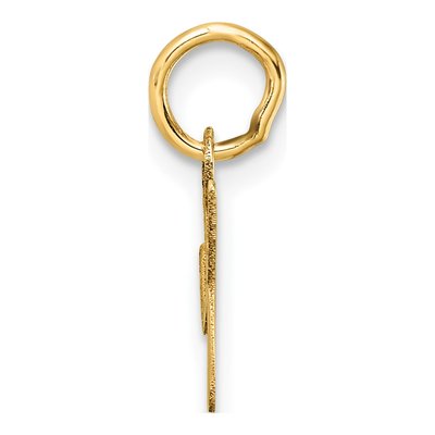 14K Yellow Gold Letter X Pendant – view 3
