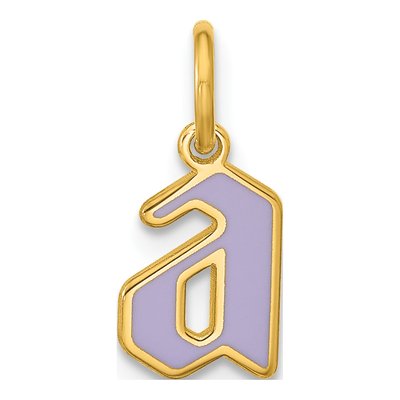 14K Yellow Gold Initial Charm – view 4