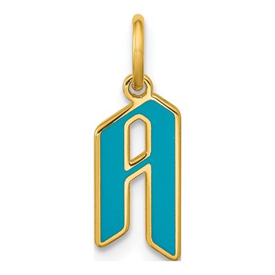 14K Yellow Gold Initial Charm
