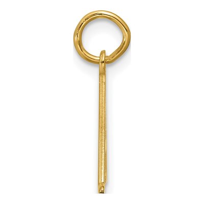 14K Yellow Gold Epoxy Initial Charm – view 2