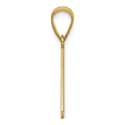 14K Yellow Gold Epoxy Initial Pendant – view 2
