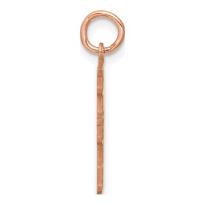 14K Rose Gold Personalized Name Number Charm – view 2
