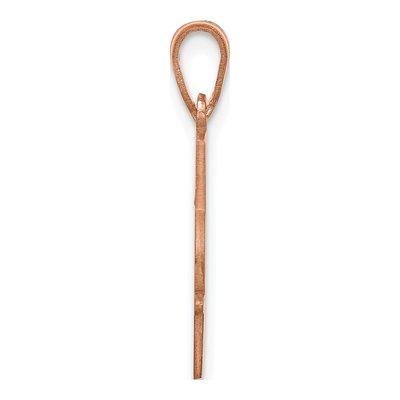 14K Rose Gold Personalized Name Number Pendant – view 2