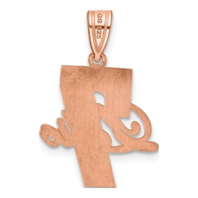 14K Rose Gold Personalized Name Number Pendant – view 3
