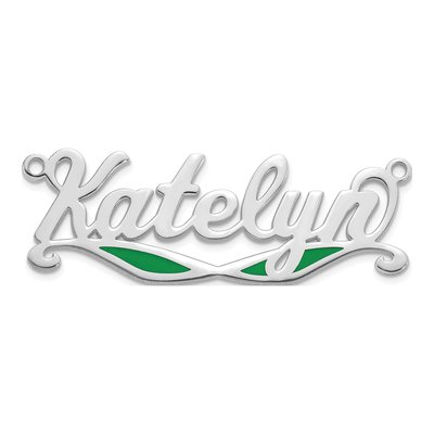 Sterling Silver Personalized Sunglass Name Pendant – view 4
