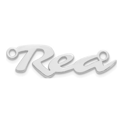 Sterling Silver Personalized Name Plate Pendant – view 2