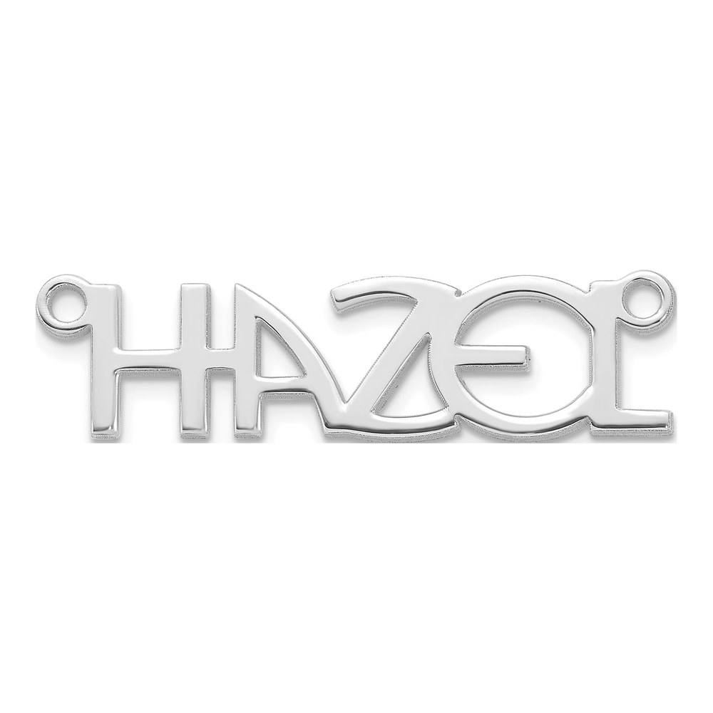 Sterling Silver/rhodium-Plated Name Plate
