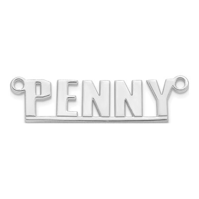 Sterling Silver Personalized Nameplate Pendant