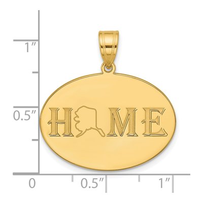 Gold-Plated Sterling Silver HOME State Pendant – view 5