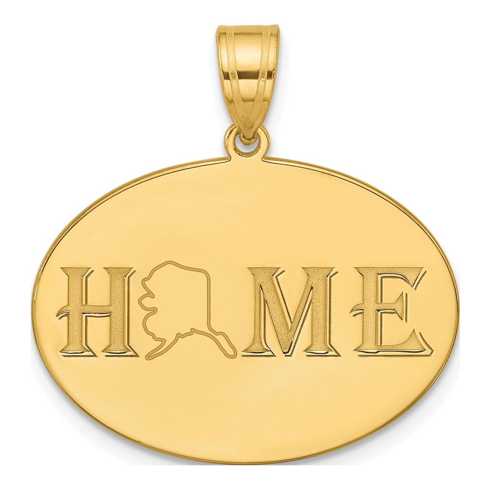 Sterling Silver/gold-Plated Home/state Pendant