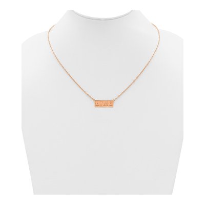 Rose Gold-Plated Sterling Silver Personalized HOME State Necklace – view 3